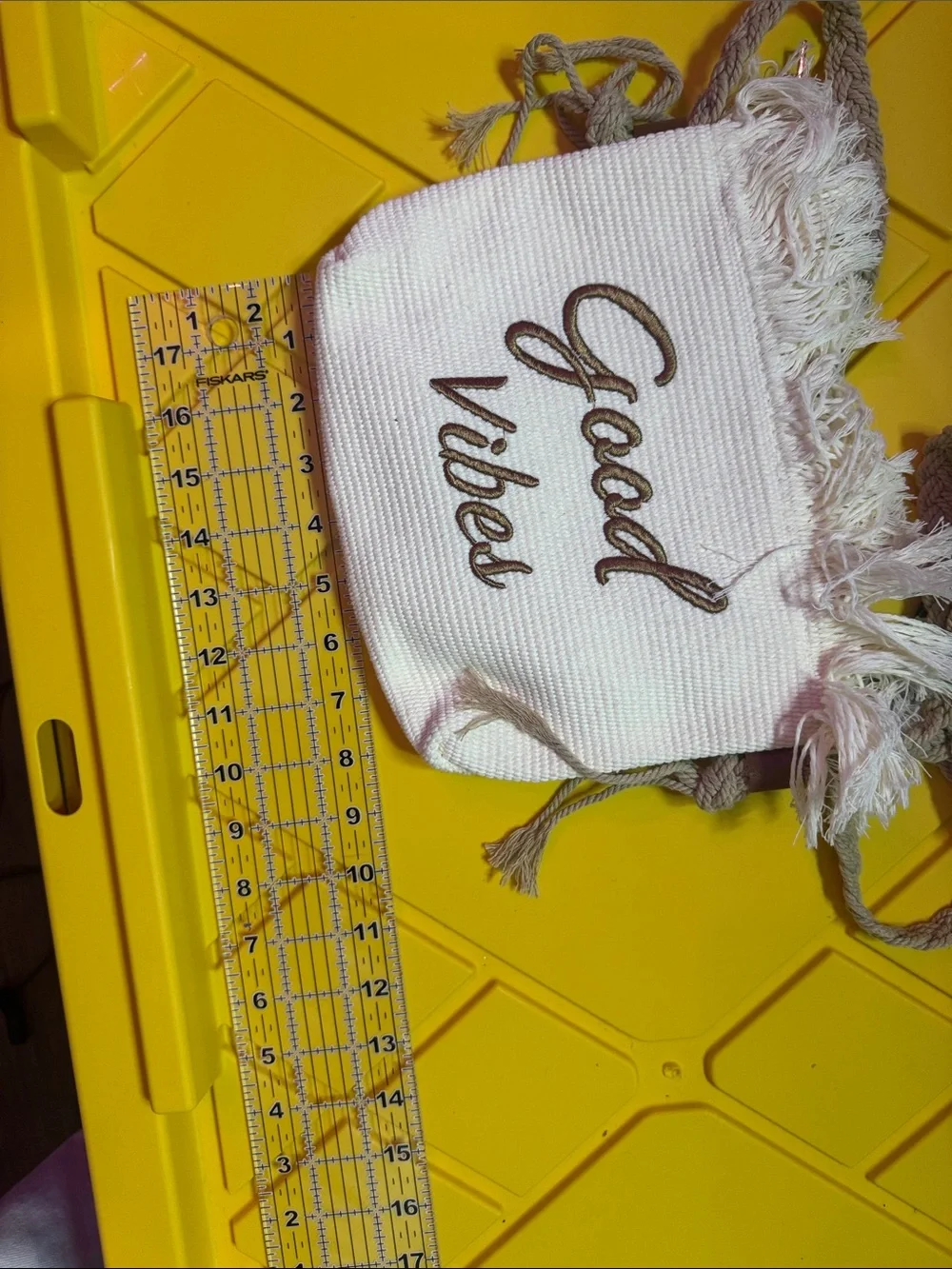 Lucky Brand Cream Fringe 'Good Vibes' Crossbody Bag